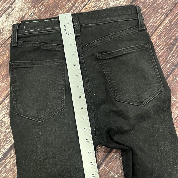 Rag & Bone Women Black Ash Coated Baxter Denim Stretch Jeans Size 26X26 (24X26)‎ - Picture 15 of 15